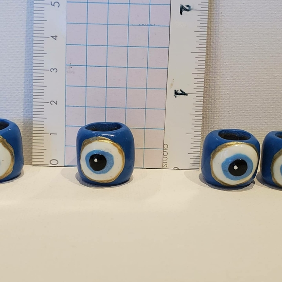 Single Dreadlock Bead "I See You" Evil Eye - Picture 3 of 5